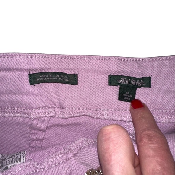Wild Fable Super High Rise Pleated A-Line Shorts Purple - Picture 6 of 15